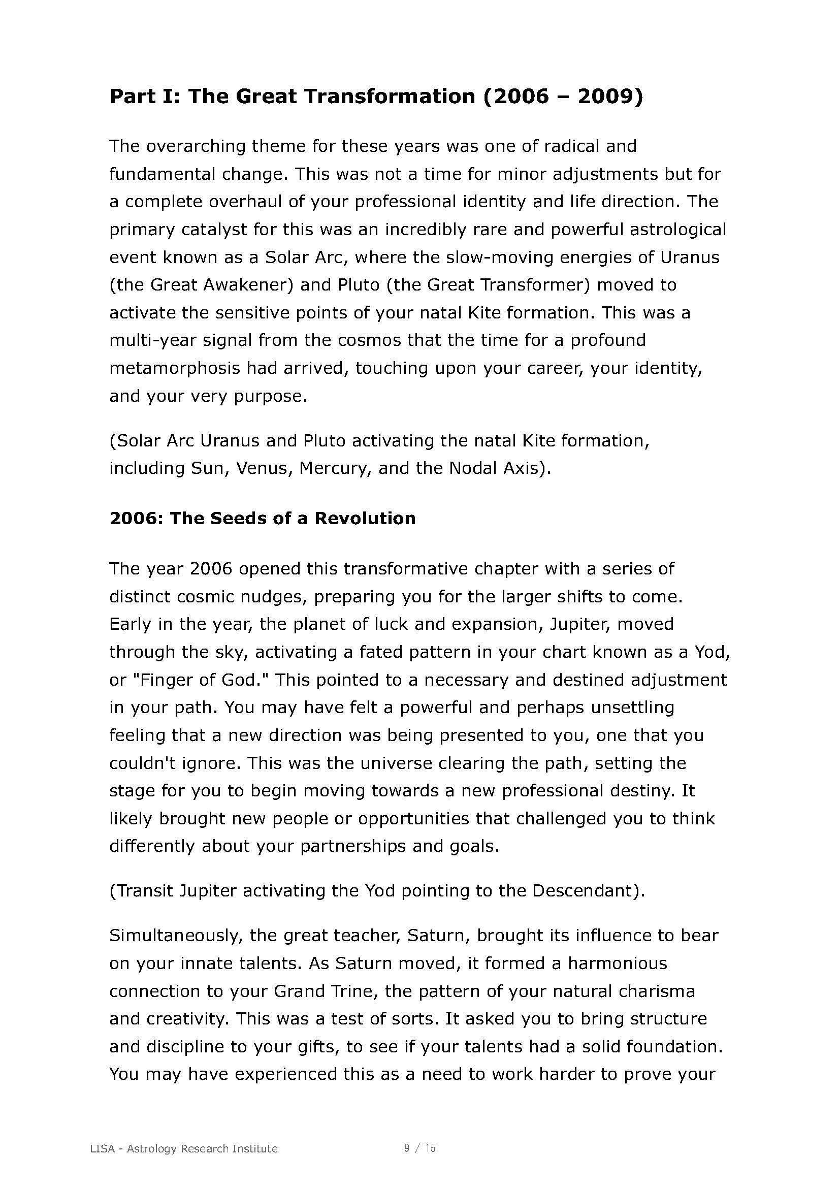 Career Reading Sample 3